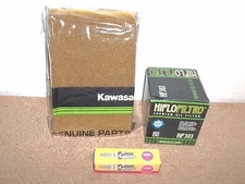 Kawasaki Tune up kit Spark Plug +  Air and Oil Filter Prairie KVF400 KVF 400