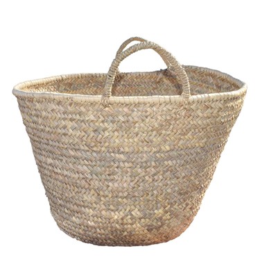 COFFA ARTIGIANALE GREZZA BORSA MARE PAGLIA PALMA INTRECCIATA A MANO DA  DECORARE | eBay