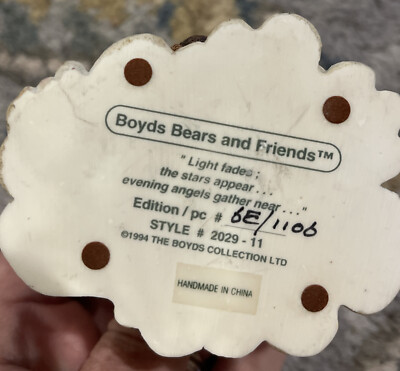 Boyds Bears & Friends Edition #6E/1106 Angel Bear Style#2029 Boyds Bears & Friends Edition #6E/1106 Angel Bear Style#2029