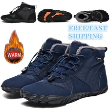 Mens Warm Running Hiking Boots Winter Comfort Waterproof Snow Casual Shoes Size