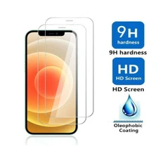 2 Pieces Tempered Film Glass Screen Protector Film For iPhone 13 14 15 16 13Mini