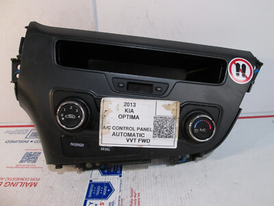   2013 KIA OPTIMA A/C HEATER CLIMATE CONTROL TEMPERATURE FAN REAR DEFROSTER TRIM