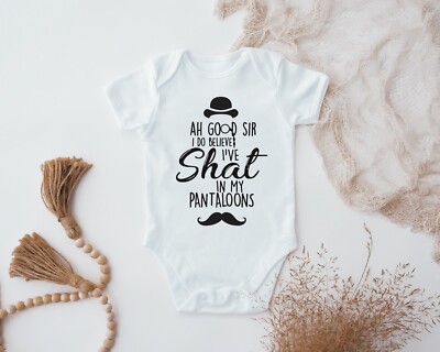Funny Baby Bodysuit - "I Have Shat Upon My Pantaloons" Humor Romper For Infants