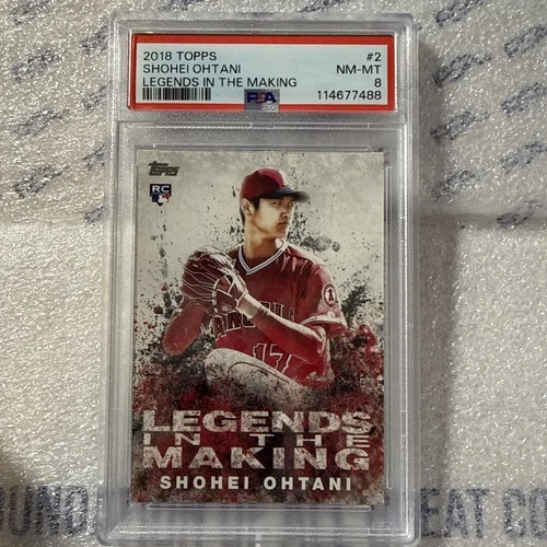 2018 Topps - Shohei Ohtani #LITM-2 PSA 8 Rookie Card Dodgers Angels RC Legends