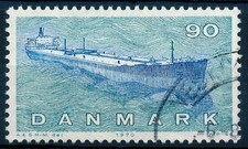 Denmark Scott 475/AFA 506, 90ø blue Shipping, VF postally Used Stamp