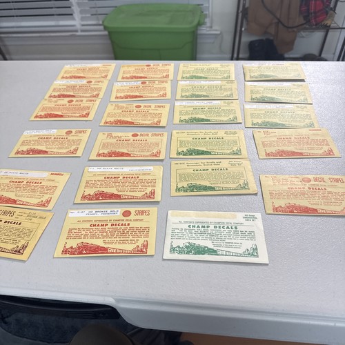 Ho Scale Passenger Car Decals Mostly From Champ please Read And Look Closely