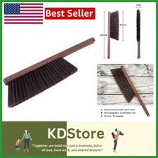 Multi-Purpose Soft Bristle Hand Broom with Wooden Handle