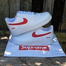 Nike Supreme x Air Force 1 Low Box Logo - Speed Red for Sale