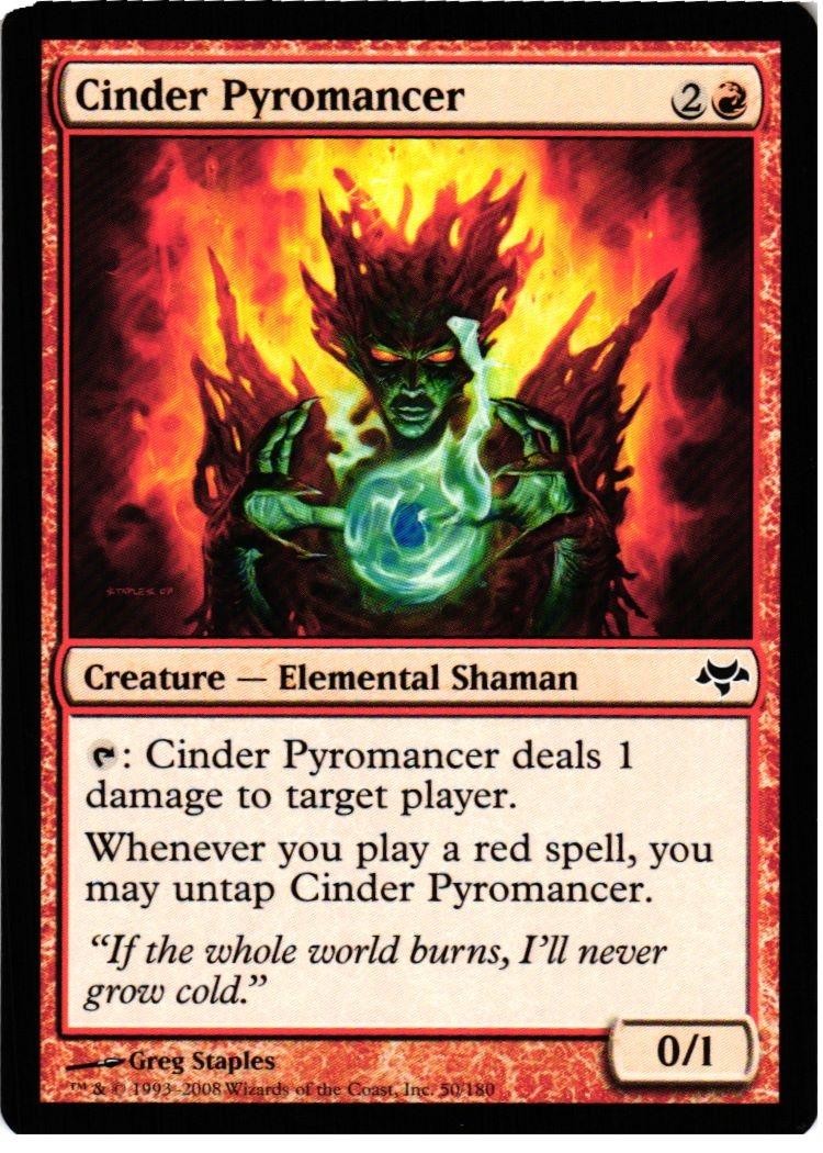 Cinder Pyromancer 50 C Eventide NM MTG