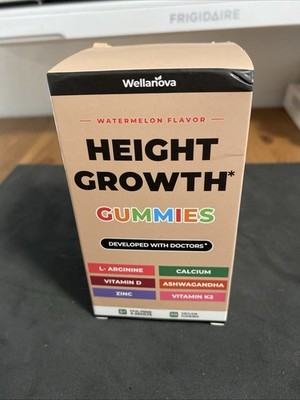 Height Growth Gummies Vitamins with Calcium Vitamin D,K2,Zinc Ashwagandha 9/2027