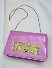 Versace Jeans Couture lilac patent leather crossbody bag. Used once