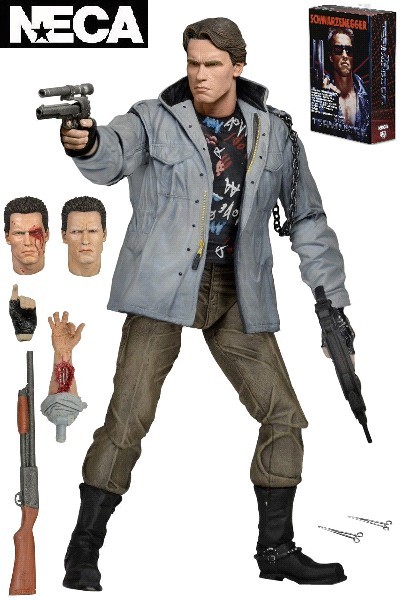 Neca Terminator T-800 Tech Noir Ultimate 7 Inch Scale Action Figure New In Stock