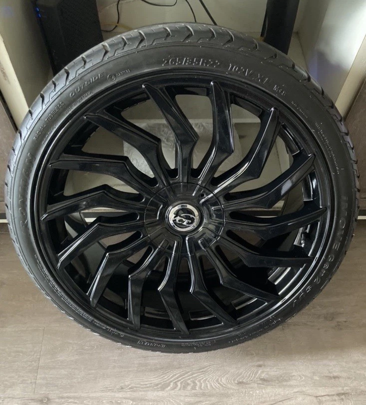 VCT Chopper 22x10 Black Rims & Tires - Bild 3 von 4