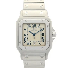 CARTIER Santos Galve LM Wrist Watch W20018D6 Quartz Stainless Steel Used mens