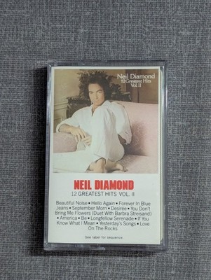 Neil Diamond - 12 Greatest Hits Vol. II Cassette Tape Columbia 1982 Pop Rock