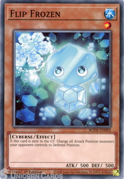 BODE-EN092 Flip Frozen : Common : 1st Edition Mint YuGiOh Card