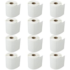 12 Rolls 500 Labels 4X3 Direct Thermal for Zebra LP 2442 LP 2844 Eltron ZP450