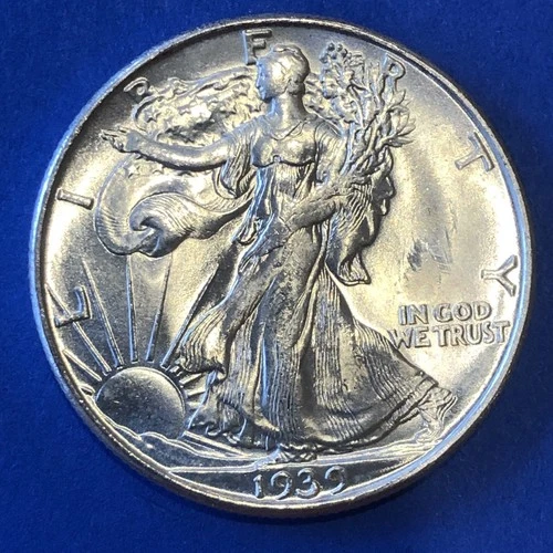 1939 D Walking Liberty Half Dollar Pristine Gem BU Awesome Uncirculated Gem