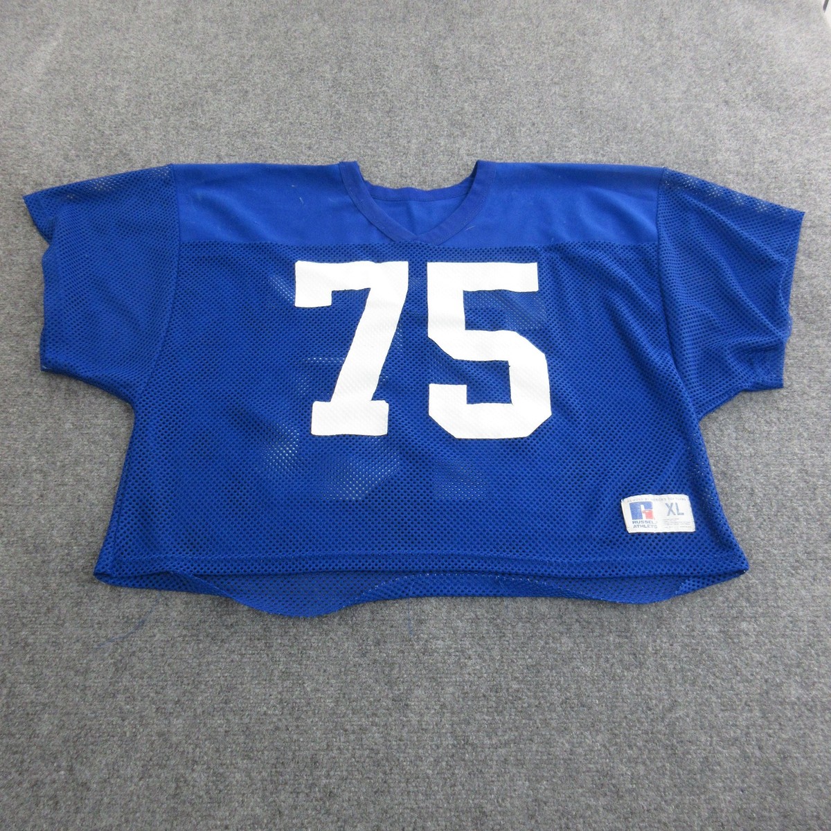 Vintage Russell Athletic Football Jersey Mens XL Blue Mesh