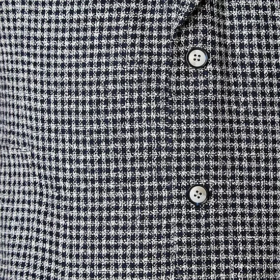 Abrigo deportivo a cuadros azul marino Stafford para hombre traje chaqueta tallas 44 a 50 S, R, L Foto 4 de 4