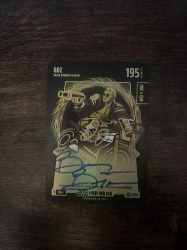 2024 Bo Jackson Battle Arena Boz Inspired Ink Super 1/1 Brian Bosworth AUTO