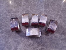 Robbe & Berking ALT-KOPENHAGEN 6 große Serviettenringe in Silber 150er TOP !