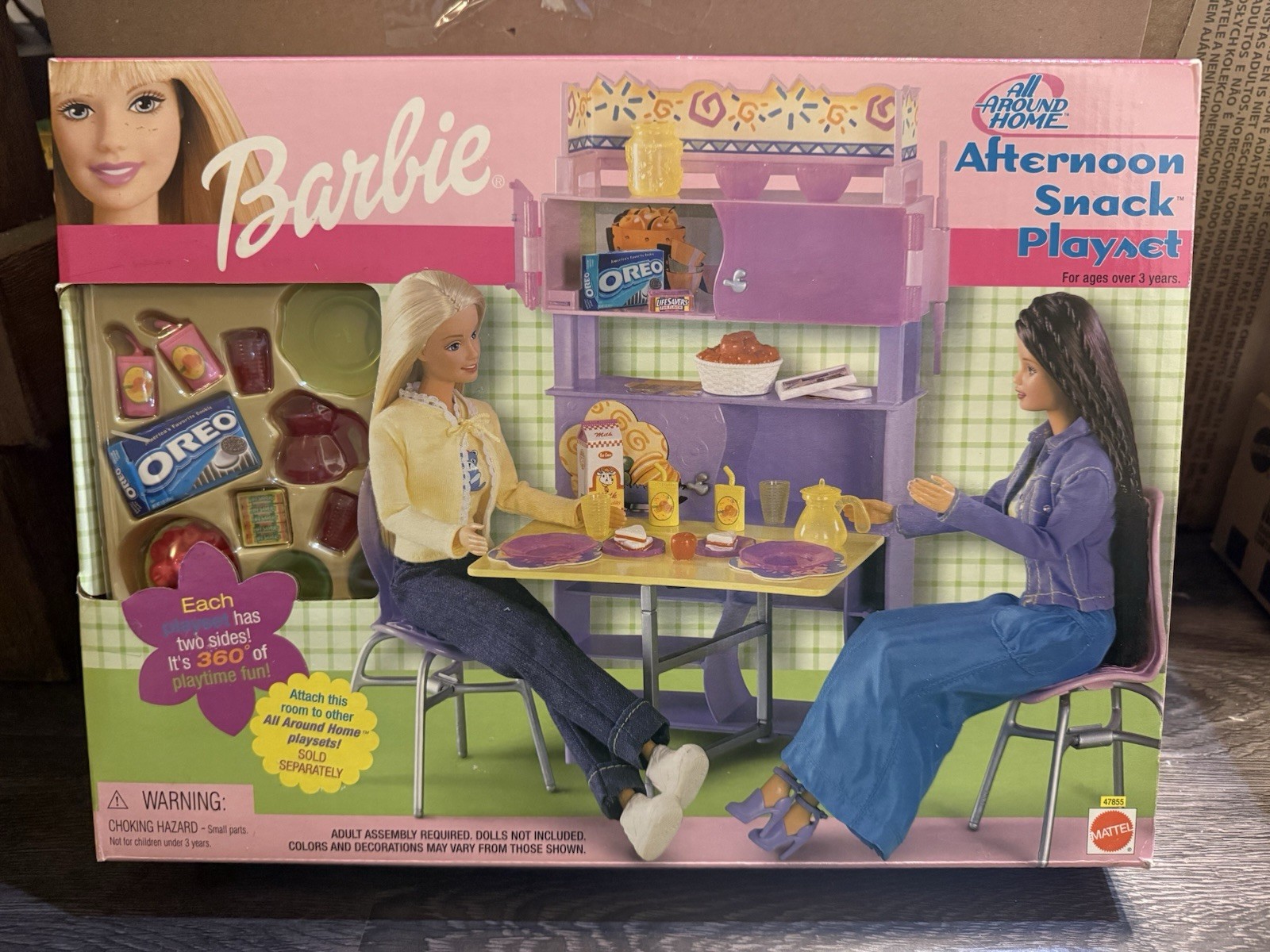2001 Barbie Vet Center And 2001 Barbie Afternoon Snack Plays
