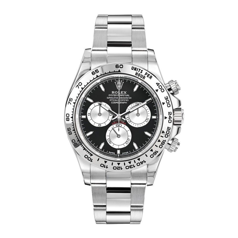 Rolex Daytona Black Index Hour White