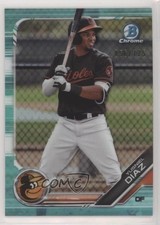 2019 Bowman Chrome Prospects Aqua Refractor 56/125 Yusniel Diaz #BCP-109 s3g