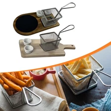 Chip Dipping Serving Basket Reusable Snack Basket for Table Catering Cafe