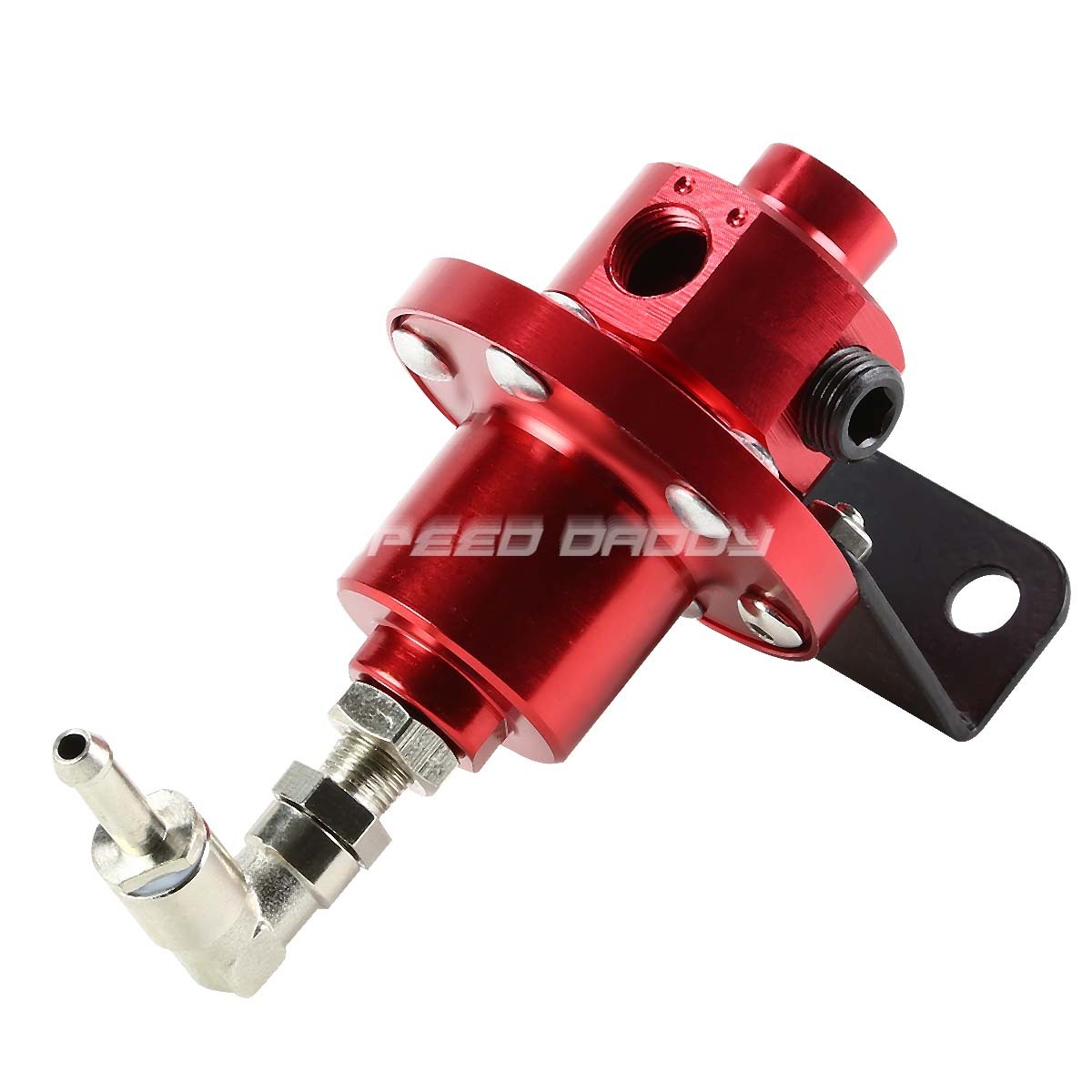 15 GALLON/57L ALUMINUM FUEL CELL TANK+FEED LINE KIT+1:1 PRESSURE REGULATOR RED