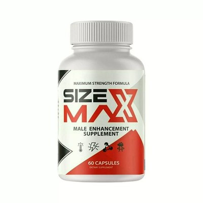 SizeMax Supplement for Men's Health, Size Max Male Performance Pills 60 Capsules