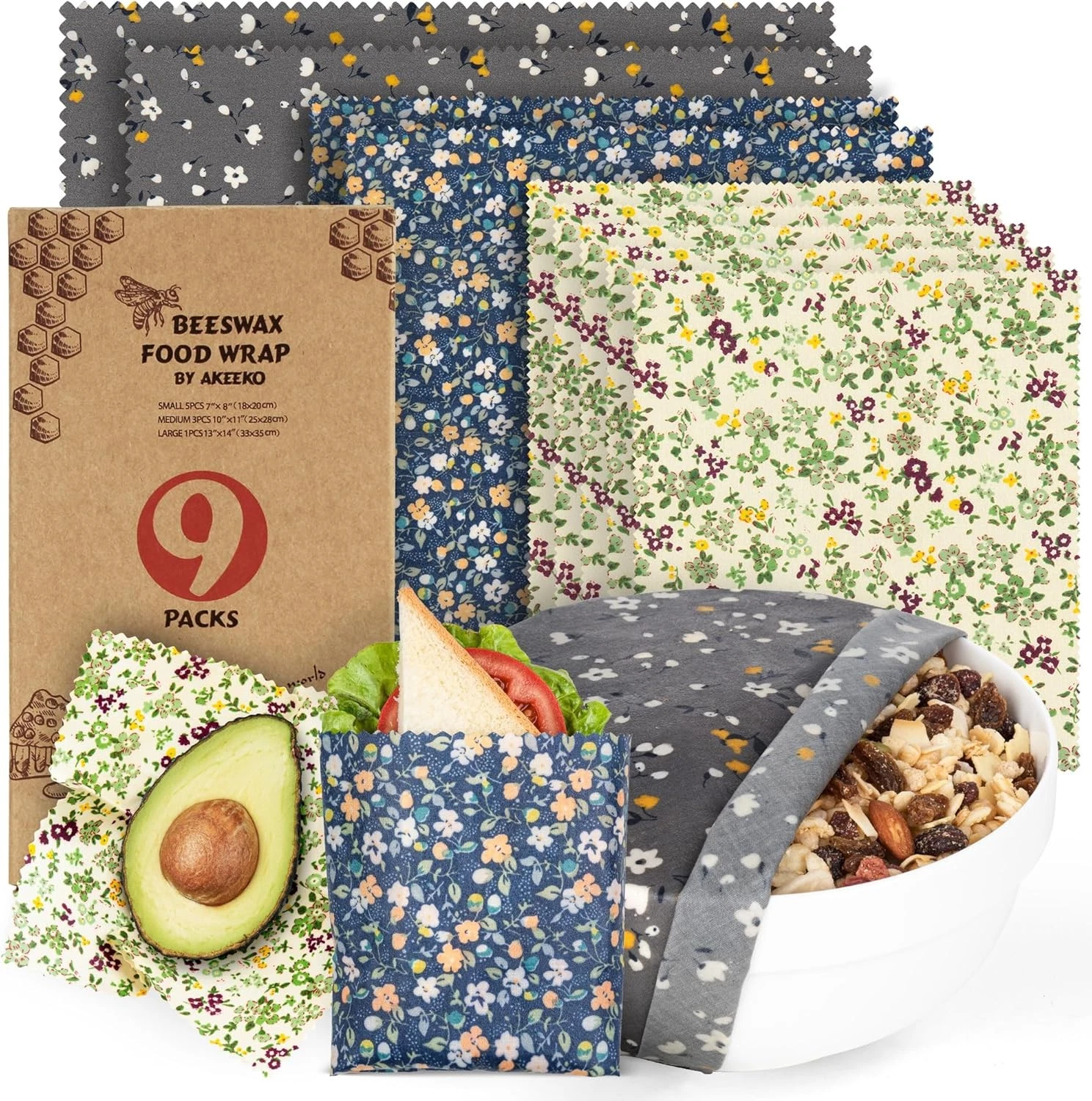 Akeeko Beeswax Food Wraps - Thumbnail 4
