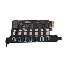 7 Ports PCI-E to USB 3.0 Expansion Card, 5Gbps, X1 X4 X8 X16, PC Hub, Windows