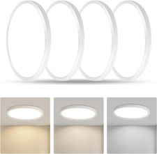 Led Flush Mount Ceiling Light,9 Inch 18W 1860Lm,3000K/4000K/6000K 3CCT Selectabl