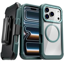 For iPhone 17 Pro Max 17 Pro 17 Air Defender Strong Case With Magsafe & Holster