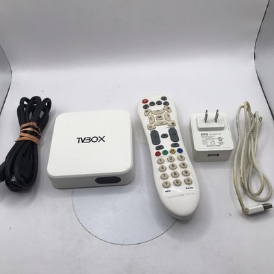 TV BOX Media Streamer HDMI Ethernet AV USB Outputs White Remote Included