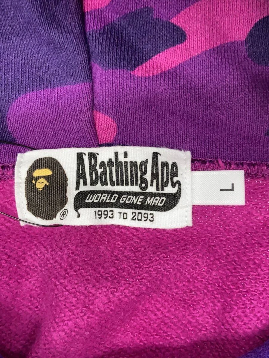 A BATHING APE (BAPE) Felpa con cappuccio A BATHING APE viola L usata
