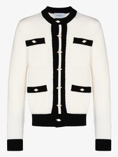 Casablanca Cardigan Weiß/Creme Schwarz Grö�...