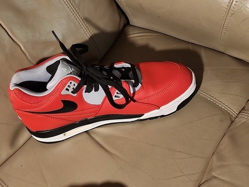 Nike Air Flight 89 Red Cement Size 10.5 CN5668-600 Black Grey Red - Picture 3 of 12