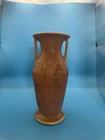 Vintage Roseville Pottery Double Handle Floral Vase Cremona Pink Art Pottery