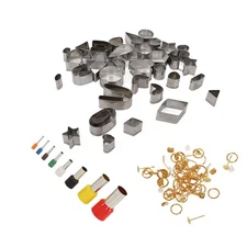 136pcs Polymer Clay Earring Kit with 36 Shape Stainless Steel Clay Cutters 40