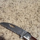 A.G. Russell Hawkbill Serrated Stainless Pocketknife, Wood Handle, Clip — photo 3