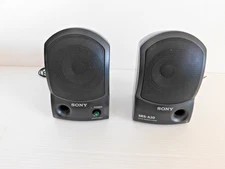 Sony SRS-A20 Active Portable Computer Stereo Speaker System Built-In Amp 1994