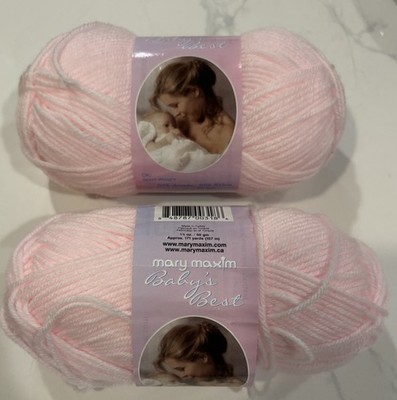 Mary Maxim Baby s Best Yarn 1 Skein + Super Fine Baby Yarn Pink Color # 4402