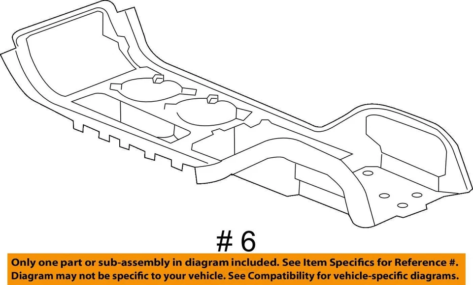 Cubierta transversal para Chevrolet 2009-2012 F/FLR CNSL *L CAS/DK 20817652 - NUEVA OEM Foto 3 de 3