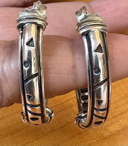 JA John Atencio 925 Sterling Silber Ohrring