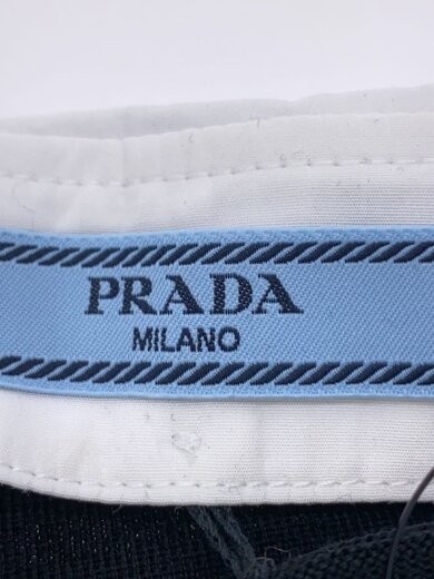 PRADA 24SS Knit Polo Sweater (Lightweight) Size 38 Wool Black Solid Color DNA00T thumbnail 3