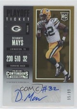 2017 Panini Contenders Rookie Playoff Ticket 95/99 Devante Mays #170 Auto 8z7