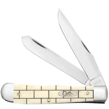 CASE XX KNIVES BRICKED NATURAL BONE TRAPPER 6254 SS (144516) POCKET KNIFE